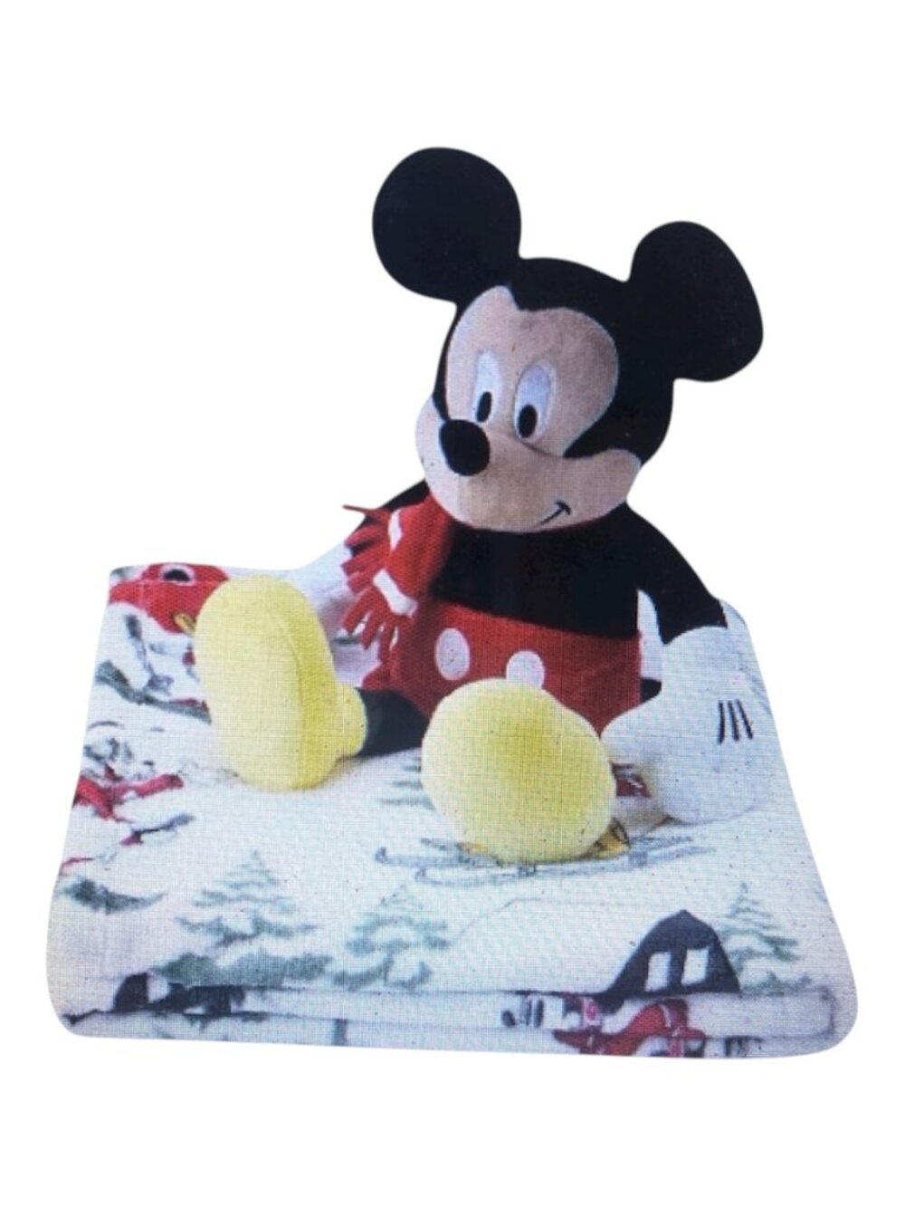 Disney's Mickey Mouse Holiday Pillow Buddy & Throw Blanket Set by the Big One